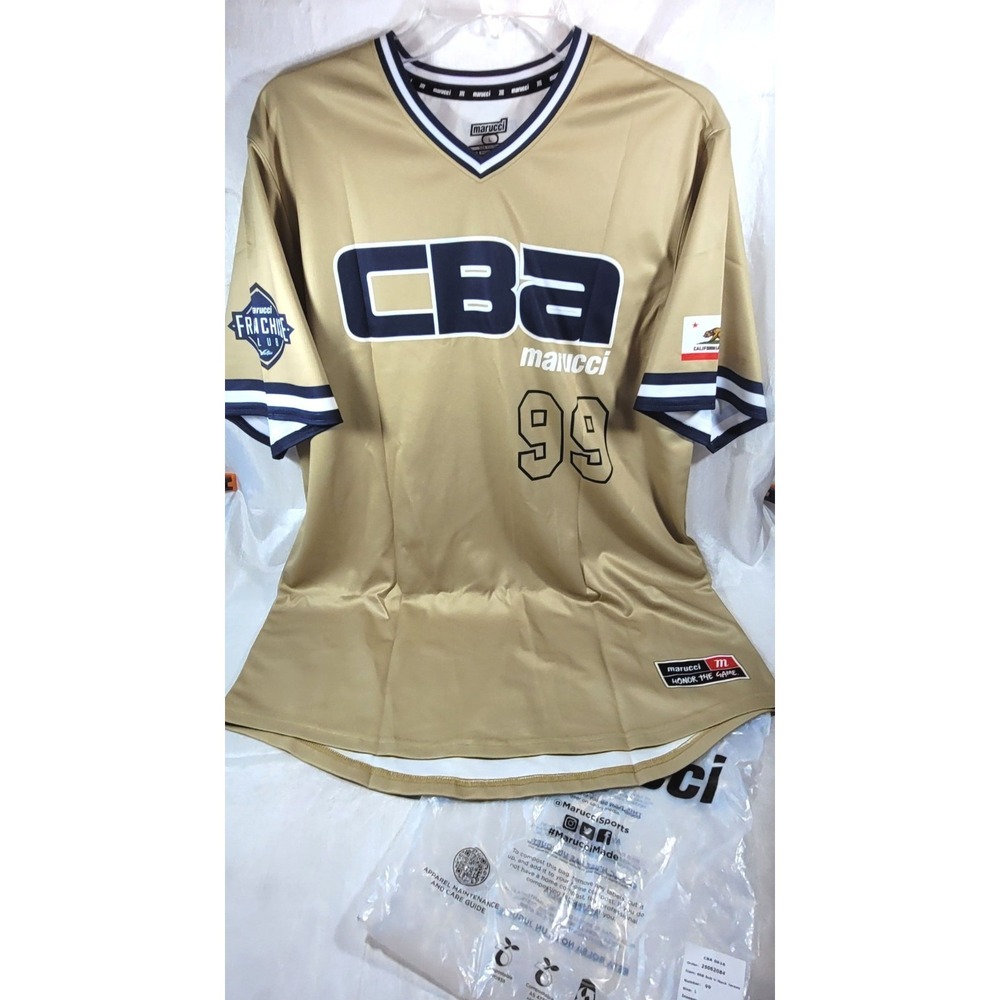 Marucci‎ Franchise Club V-Neck Jersey - CBA #99 Navarro - Tan - L